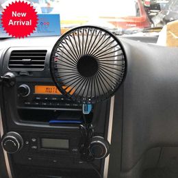 Nuevo Universal 5V 360 grados Rotación Ángulo ajustable Ventilación de aire del coche Ventilador USB 3 velocidades Ventilador de aire eléctrico Ventilador de refrigeración con interruptor de encendido y apagado