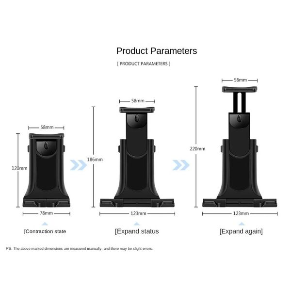 Nuevo soporte para la cinta de correr de bicicleta universal para iPad Pro Samsung 4 - 1 pulgada Ciclismo Bicicleta Soporte de montaje de tableta ajustable para Huawei