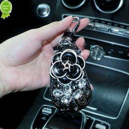 Nuevo caso de llave de automóvil bling universal para mujeres accesorios para automóviles de diamantes de diamantes de la llave del titular de la llave del titular de la llave de llave para BMW F10