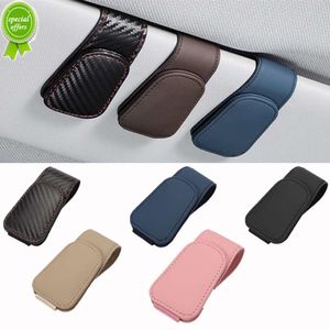 Nouveau universel voiture Auto pare-soleil lunettes boîte voiture porte-lunettes de soleil magnétique lunettes cintre pince pour voitures billet carte pince