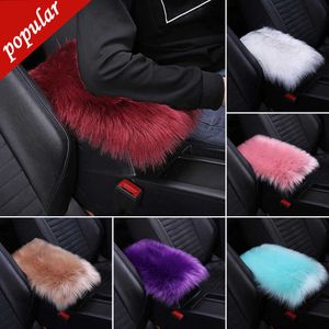 Nieuwe Universal Car Center Console Cover Furry Armwest Mat Pad Cover Winter Warm zacht zachtaardig Auto Center Console Protector Interieur