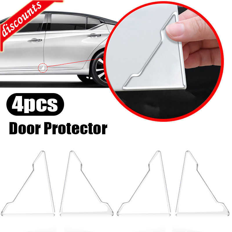 Novas capas anti-colisão universal para canto de porta de carro transparente protetor de silicone adesivos anti-riscos capa de proteção de porta