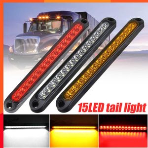 Nouveau feu arrière universel LED pour voiture 15LED barre lumineuse de hayon de camion rouge clignotant de marche arrière bande de feu arrière de secours