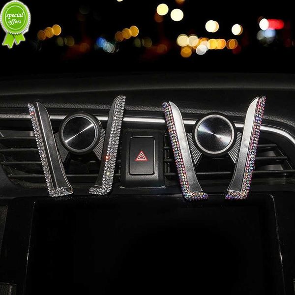 Nuevo soporte Universal para teléfono de coche para mujer, cristal de diamante, soporte para salida de aire de coche, soporte para teléfono móvil, accesorios ostentosos para coche para mujer