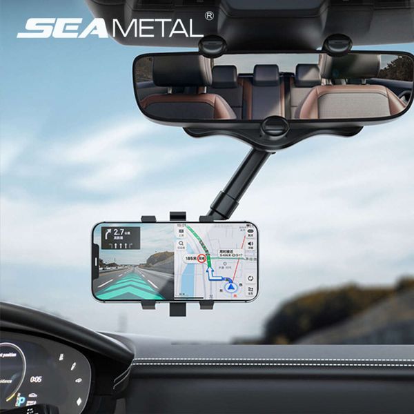 Nouveau support de téléphone universel pour rétroviseur de voiture, Rotation à 360 degrés, support de téléphone pour tableau de bord, caméra GPS, support de Smartphone