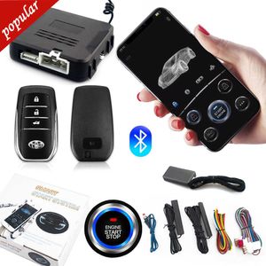 New Universal Car Remote Start Stop Kit Bluetooth Mobile Phone APP Control Engine Ignition Open Trunk PKE Keyless Entry Car Alarm