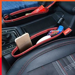 Los nuevos bolsillos universales de almacenamiento para grietas en el mar del coche ajustan la caja de almacenamiento para grietas en el asiento del automóvil ayuda a reducir la conducción distraída organizador del automóvil
