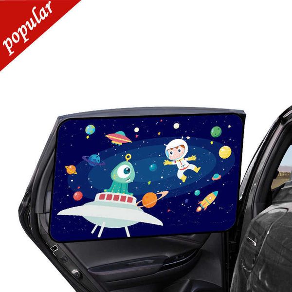 Nueva cubierta Universal para parasol de coche, protección UV, cortina, ventana lateral, cubierta parasol para bebés y niños, estilo de coche de dibujos animados bonitos