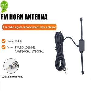 Nuevo parabrisas de coche Universal Am Fm Antena de Radio amplificador de señal amplificador de Radio oculta antena de camión activo Antena 12v estéreo B0h2