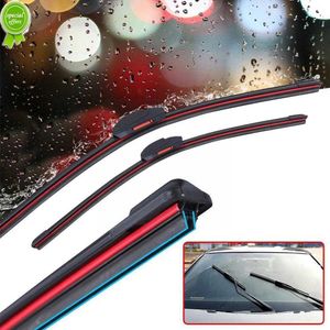 Nouveau universel balais d'essuie-glace de voiture sans cadre sans support voiture Double accessoires essuie-glace bande pare-brise en caoutchouc souple pare-brise A0W2