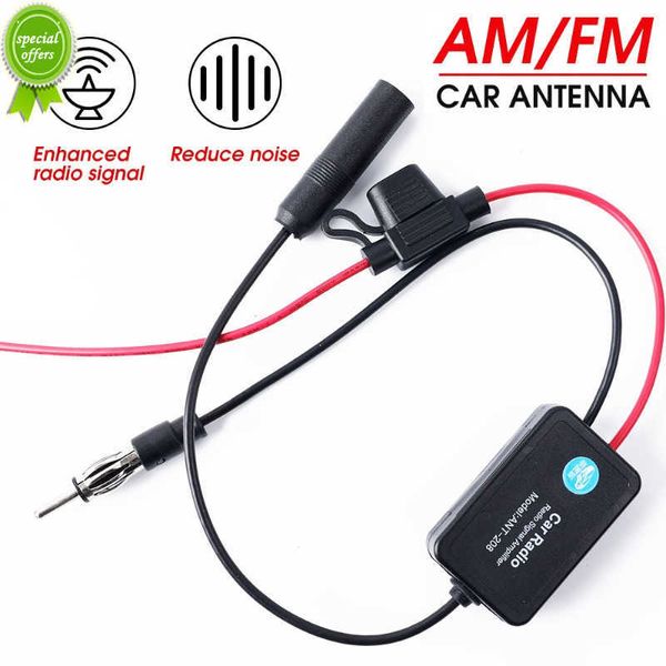 Nouveau Signal Radio FM universel Anti-interférence améliorer l'amplificateur de Signal d'antenne de voiture ensemble AM accessoires d'ampli électronique automatique 12V