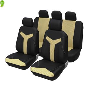 Nouvelle housses de siège de voiture universelles ensemble complet polyester sable Materia lettres imprimées Y au milieu pour Ford Focus 2 pour Astra SRI