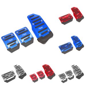 Nieuwe universele racehandleiding Non-Slip Foot Pedaalkussen Cover Automatic Gear Brake Accelerator Aluminium Aluminium Legering CAR Interior Accessoires