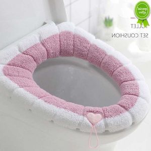 New Universal Toilet Seat Cover Mat Home Bath mat Winter Warm Toilet Lid Cushion Soft Washable Closestool Mat Bathroom Accessories