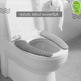 Nouveau couvercle de siège de toilette universel doux WC coussin de siège de toilette en forme de O plus chaud WC Closestool tapis salle de bain accessoires couverture de toilette