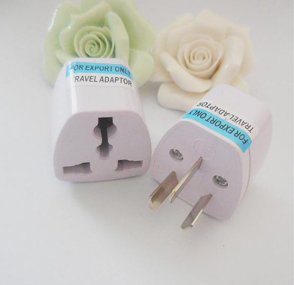 Adaptateur universel UK EU AU CN vers US, adaptateur de chargeur de voyage USA, convertisseur de prise de courant AC, lot de 100 pièces ZZ