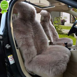 Nouveau universel laine housse de siège de voiture Capes de fourrure pour voitures Faux coussin de siège en peluche automne hiver Auto chaise protecteur pour Renault Clio