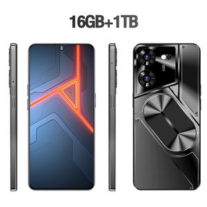 Nuevo Teléfono Inteligente desbloqueado, 16GB + 1TB, Dual SIM, HD, 72MP + 108MP, 10 núcleos, identificación facial, OTG, GPS, 4G