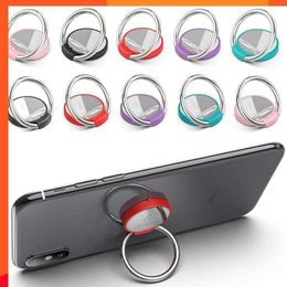 Nieuwe niet -vingerringhouder Stand grip 360 roteren voor mobiele telefoon auto magnetische montage telefoon achtersticker kussenbeugel