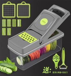 Nouvelle mise à jour Kitchen Ratator Popato Chip Chip Slicer Vegetable Tools Multifinectional Râchée de pommes de terre râpées Graters 20211227 Q23868531