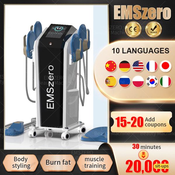 Nouvelle mise à jour Neo DLS-Emslim EMSzero 13 Tesla hi-emt 5 pièces poignées RF coussinets de stimulation pelvienne Machine de sculpture en option vente du vendredi noir