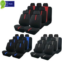 Nieuwe upgrade 2/5/7 stoelhoezen voor auto Universal Size sportief ontwerp polyester autostoelhoezen geschikt voor de meeste auto SUV Truck bestelwagen