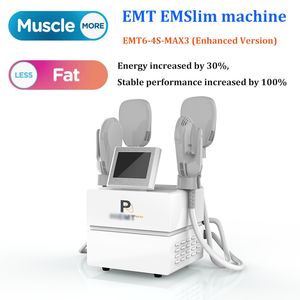 Nouvelle mise à niveau 4 poignées EMS EMT Body Contouting Minceur EMSlim Machine Muscle Stimulator force musculaire et dispositif de mise en forme des jambes