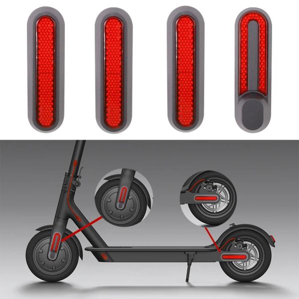 Nouvelle mise à niveau du couvercle de la roue avant Protection Shell pour Xiaomi Electric Scooter Pro 2 / 1S / M365 Pro Avant de sécurité arrière Réflexion Réflexion