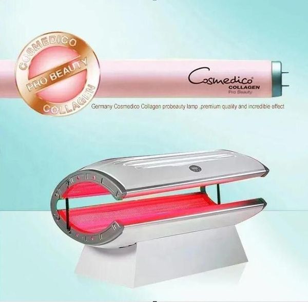 Nouvelle mise à jour la lumière LED rouge photodynamique de blanchiment PDT et de bronzage capsule de spa 660/850 nm peau de cabine rajeunie