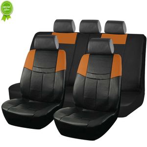 Nieuwe upgrade universele autostoelbekleding lederen set auto accessoires interieur fit voor de meeste auto SUV truck busje stoel kussen vier seizoen