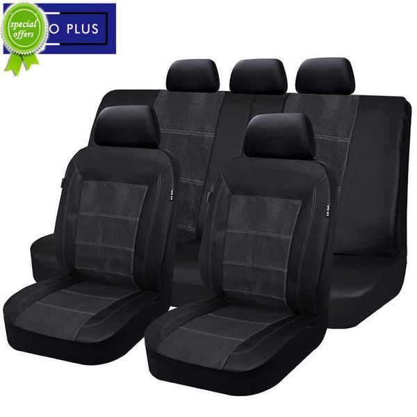 Nouvelle mise à niveau universelle Jacquard cuir siège de voiture couvre ensemble complet accessoires de voiture intérieur Standard sur les voitures de luxe protecteur de siège