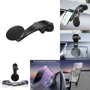 Nieuwe verbeterde magnetische telefoonhouder Magnet Dashboard Mount GPS -navigatie in autobeugel voor iPhone Samsung Xiaomi