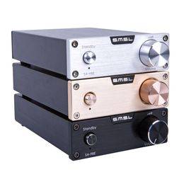 Livraison gratuite Nouvelle mise à niveau SMSL SA-98E TDA7498E 160 W * 2 Mini stéréo Hifi Super Bass Audio Amplificateur de puissance numérique Classe D avec faible bruit