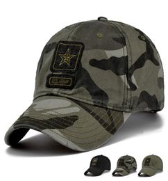 Nouvelle casquette de l'armée américaine, casquette de Baseball Camouflage pour hommes, chapeaux de Baseball, Snapback Bone Masculino, casquette de camionneur pentagramme papa Hat8261992