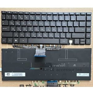 Nouveau clavier d'ordinateur portable US / RU pour HP Spectre x360 14-EA 14-EA0047NR 14-AE023DX avec rétro-éclairage HKD230812