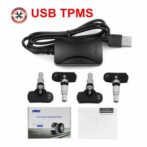 Nouveau moniteur de pression des pneus de voiture Android TPMS USB/système d'alarme de surveillance de la pression des pneus de Navigation Android/Transmission sans fil