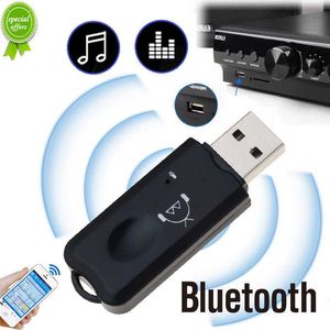 Nieuwe USB Aux Bluetooth -ontvanger Handsfree autokit Wireless Audio Stereo USB -zender naar auto MP3 -speler luidspreker zonder 3,5 mm -aansluiting