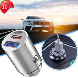 Nuevo cargador de coche USB C Mini Metal carga súper rápida QC3.0 carga de Flash de Metal carga multifunción 100W Y2B0