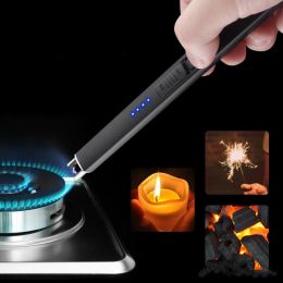 Nouveau USB bougie Plasma électronique charge impulsion allumage pistolet briquet cuisinière à gaz allumage bâton cadeau pour hommes