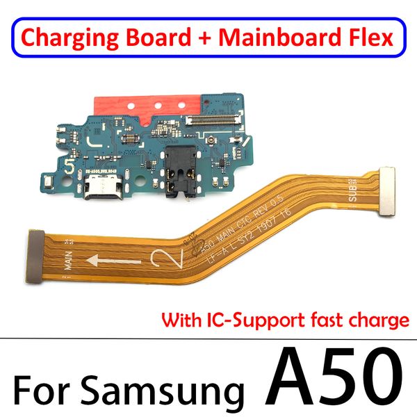 Nuevo cable flexible del puerto de carga USB para Samsung A10 A20 A30 A40 A50 A70 A10S A20S A30S A50S A21S A31 A51 A71