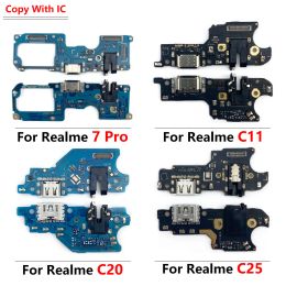 Nouveau bord du chargeur de charge de charge USB Port de charge de câble flexible pour le connecteur de câble flexible pour Oppo Realme 7 6 6i 5 5i 3 Pro C11 C20 C25