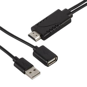 Nieuwe USB-vrouw naar HDMI-compatibele mannelijke 1080p HDTV TV Digitale AV-adapterkabel Draadkoord voor iOS Android voor USB-vrouw