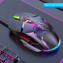 Nieuwe USB Mouse Computer Wired Mouse Gaming Wired Mouse Glow Mute Mouse Office Gaming Universal PC Mouse Gamer Laptop Accessoires