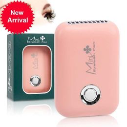 Nieuwe USB -oplaadbare mini wimperventilator geënt wimpers mascara mascara mascara fast droge blazer valse oog wimper wimperverlenging benodigdheden