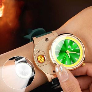 Montre USB allume-cigare d'extérieur, boussole Portable, éclairage COB coupe-vent, fil de tungstène, accessoires pour fumer 7L6L, nouvelle collection