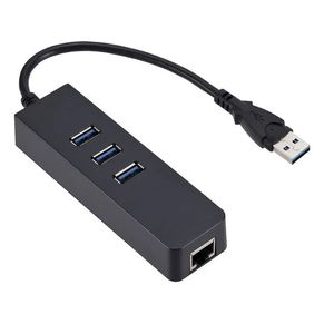 NOUVEAU USB3.0 Gigabit Ethernet Adaptateur 3 ports USB 3.0 Hub USB TO RJ45 LAN Network Carte pour MacBook Mac Desktop + Micro USB Charger - pour