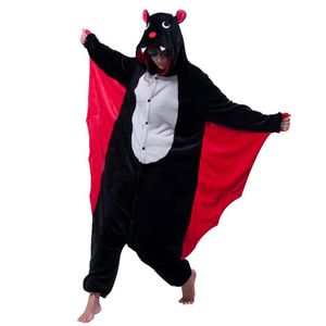 Nuevo disfraz de vampiro Devi Onesies adultos Black Bat Man Women s Evil Bat Cosplay Onesies disfraces de fiesta de Halloween animales de dibujos animados Ba257z