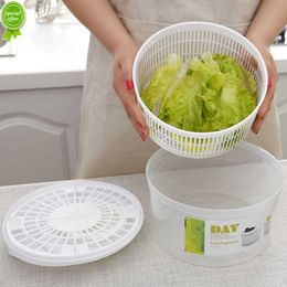 Nieuwe groentesalade spinner sla blad groente uit dehydrator groente wasmachine droger drainer behoud filter voor het wassen van droge leer