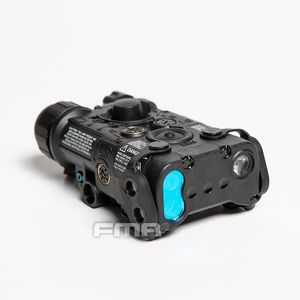 NOUVELLE Version FMA LAB PEQ-NGAL Mini Version PEQ Tactique Airsoft LAB PEQ NGAL LED + IR Rouge Laser Chasse Batterie Cas -Noir