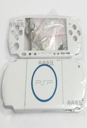 Nouvelle version pour PSP3000 PSP 3000 Remplacement de la console de jeu Full White Boîtier Boîte de couverture de coque avec kit de bouton 9387901